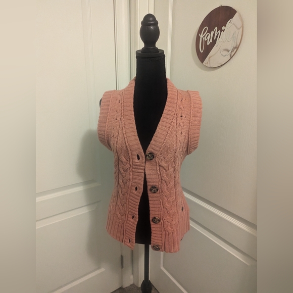 Pink Sweater Vest - Picture 2 of 5